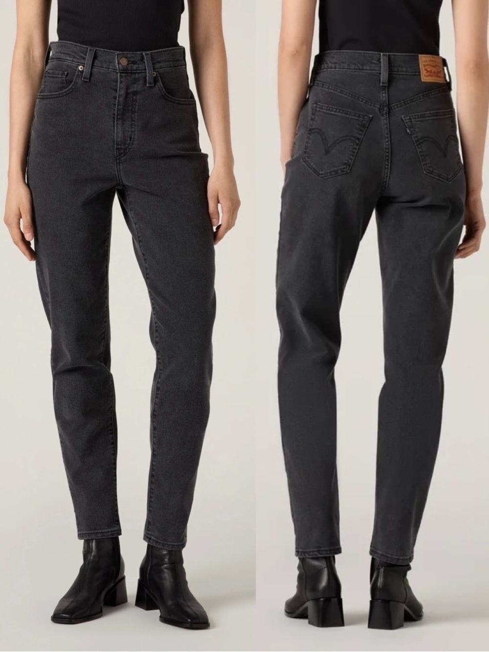 Levi’s Black High Waisted Mom Jean